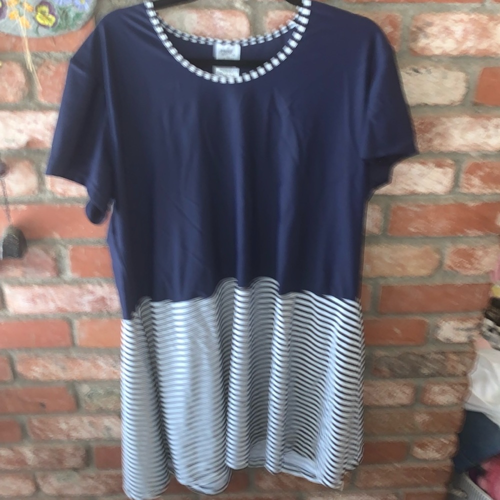 Modli striped stretchy dress 3X